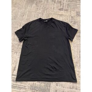 Express Pima Cotton Black T-Shirt Mens Short Sleeve Crew Neck Basic Top